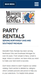 Mobile Screenshot of meredithpartyrentals.com